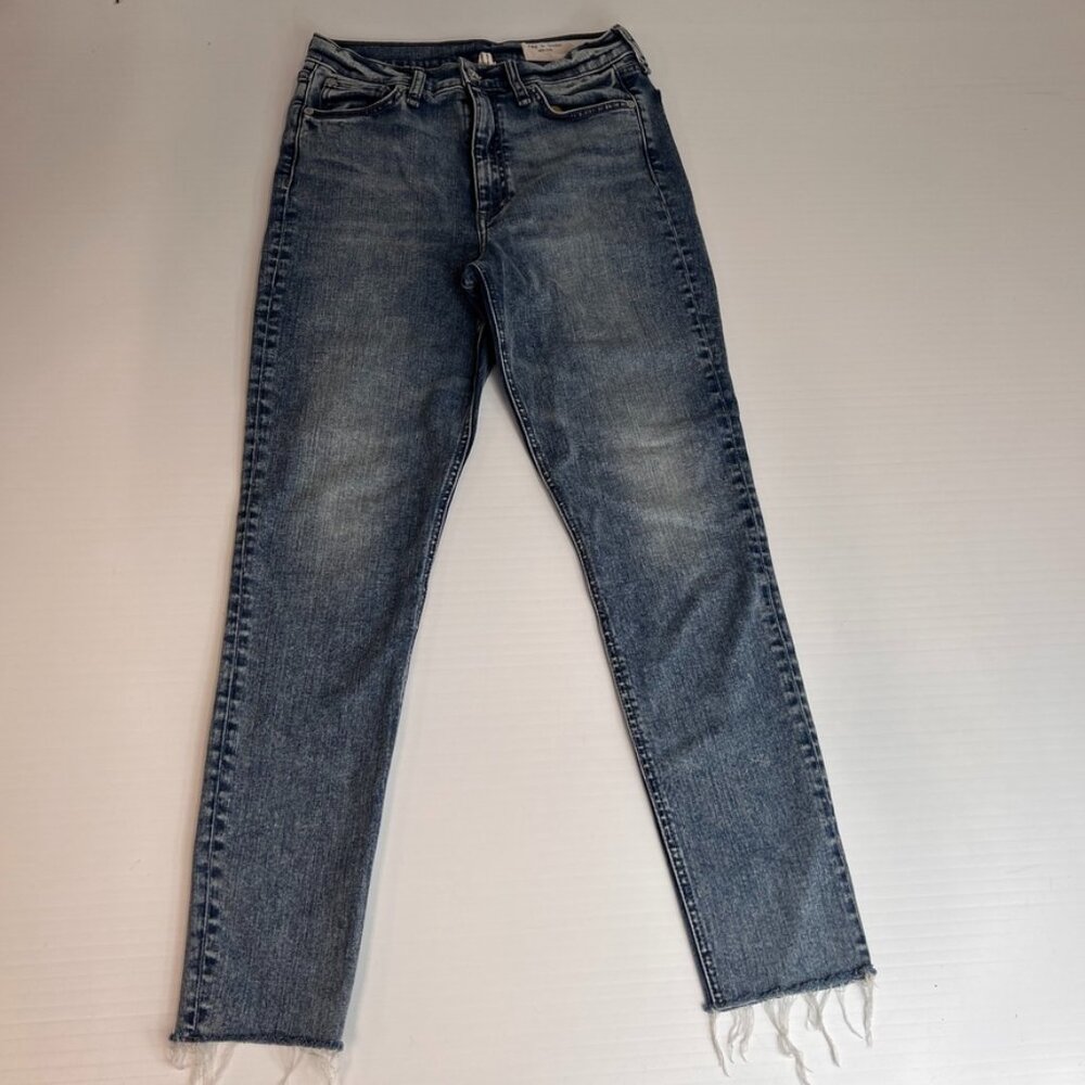Rag & Bone Jean Women 28 Nina High Rise Skinny 26x26.5 Denim Work Party Core Nw